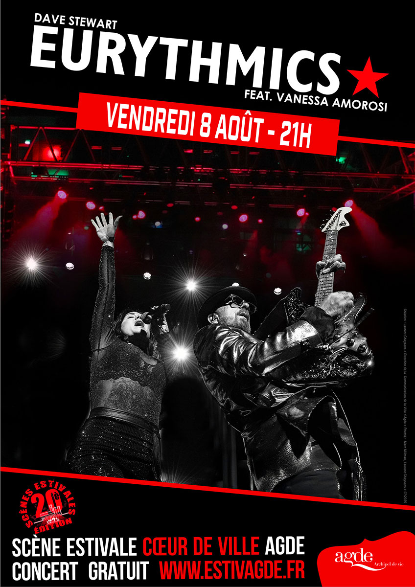 Eurythmics sur la Scène Flottante d'Agde le 8 août 2025