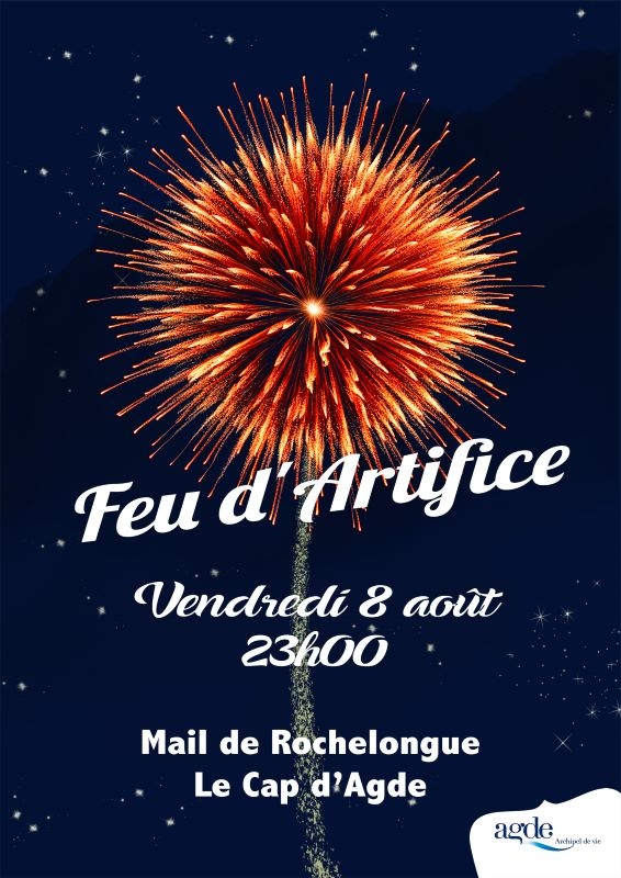 Feu d'Artifice au Mail de Rochelongue