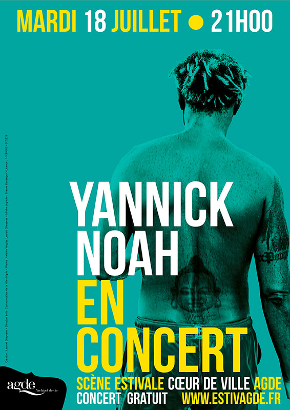 Yannick Noah en concert sur la Scène Flottante d'Agde le mardi 18 juillet 2023